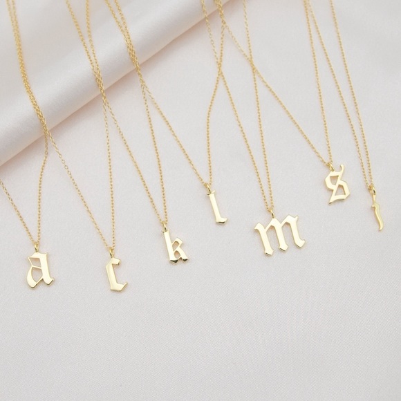 Jewelry - ✨Various Letters!✨ Gold Dipped Initial Necklace